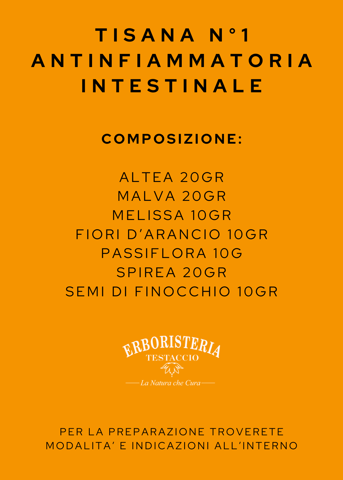 Tisana n°1 Antinfiammatoria Intestinale 200 Gr