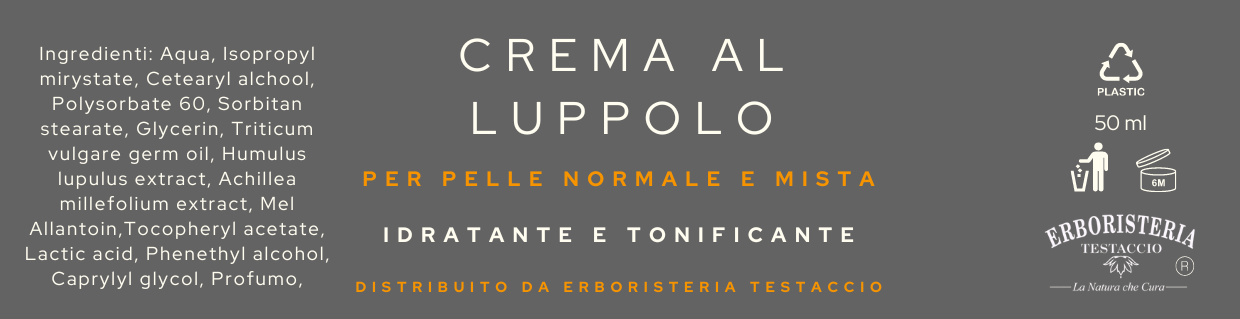 Erboristeria Testaccio Crema al Luppolo 50 ml - ErboristeriaTestaccio.com