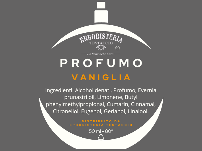 Erboristeria Testaccio Profumo Vaniglia 50 ml - ErboristeriaTestaccio.com
