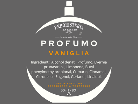 Erboristeria Testaccio Profumo Vaniglia 50 ml - ErboristeriaTestaccio.com