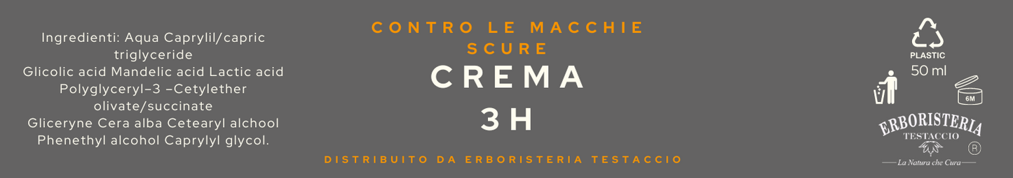 Erboristeria Testaccio Crema 3H 50 ml - ErboristeriaTestaccio.com
