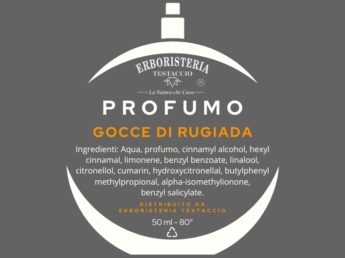 Erboristeria Testaccio Profumo Gocce di Rugiada 50 ml - ErboristeriaTestaccio.com