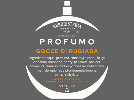 Erboristeria Testaccio Profumo Gocce di Rugiada 50 ml - ErboristeriaTestaccio.com