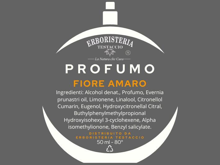 Erboristeria Testaccio Profumo Fiore Amaro 50 ml - ErboristeriaTestaccio.com