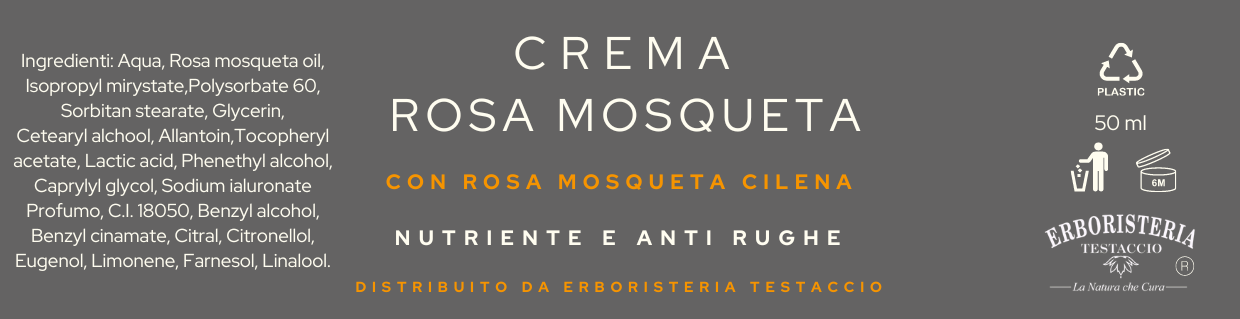 Erboristeria Testaccio Crema alla Rosa Mosqueta 50 ml - ErboristeriaTestaccio.com