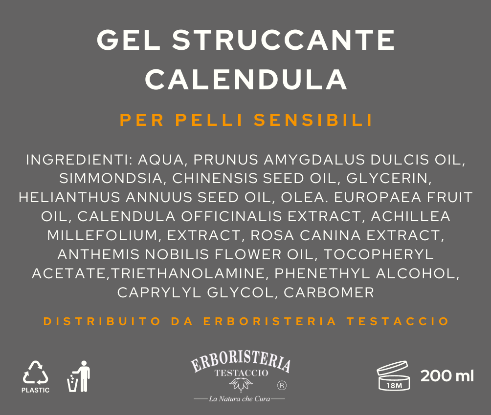 Erboristeria Testaccio Calendula Make-up Remover Gel 200 ml