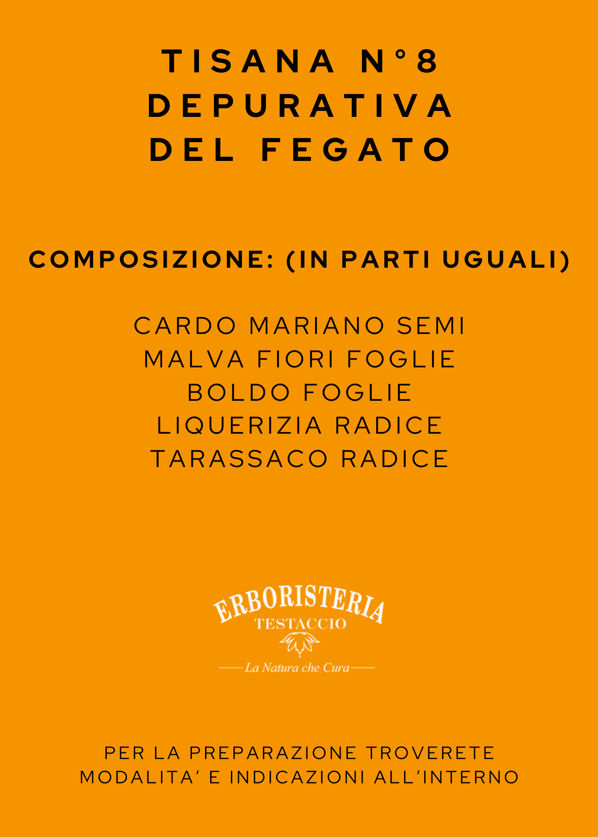 Tisana n°8 Depurativa del Fegato 200 Gr