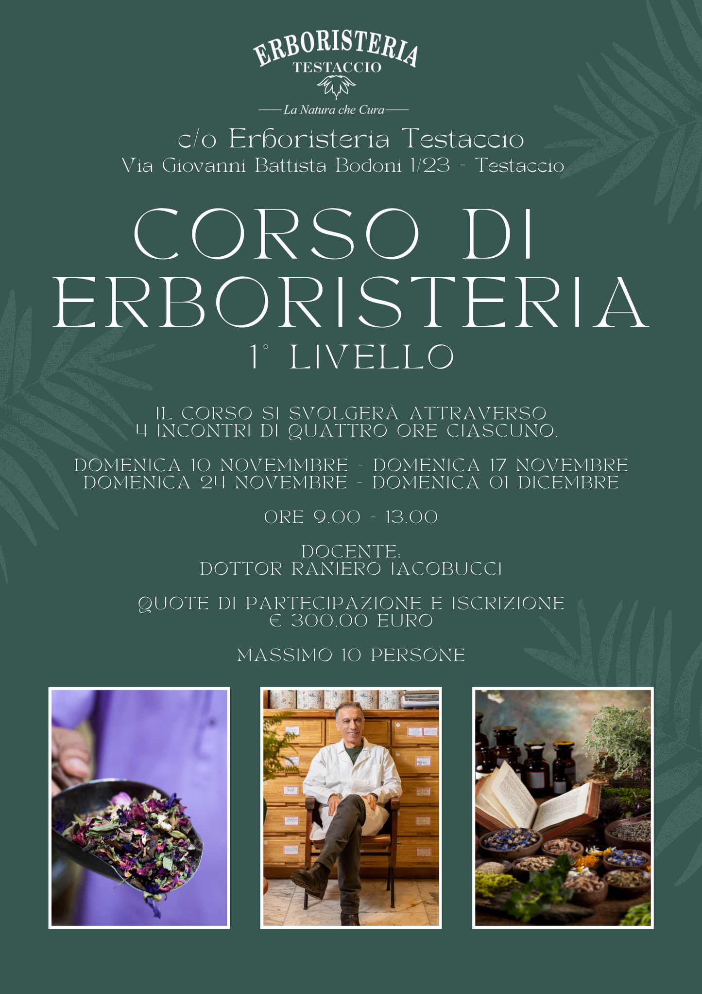 1st Level Herbalism Courses with Certificate and UNI Credits