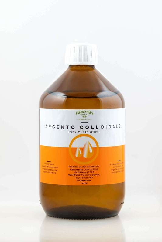 Erboristeria Testaccio Argento Colloidale 11 PPM 500 ml - ErboristeriaTestaccio.com