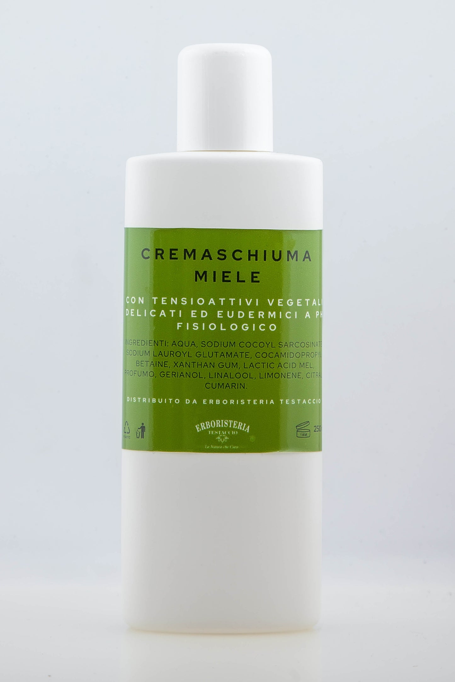 Erboristeria Testaccio Crema Schiuma Miele 250 ml - ErboristeriaTestaccio.com