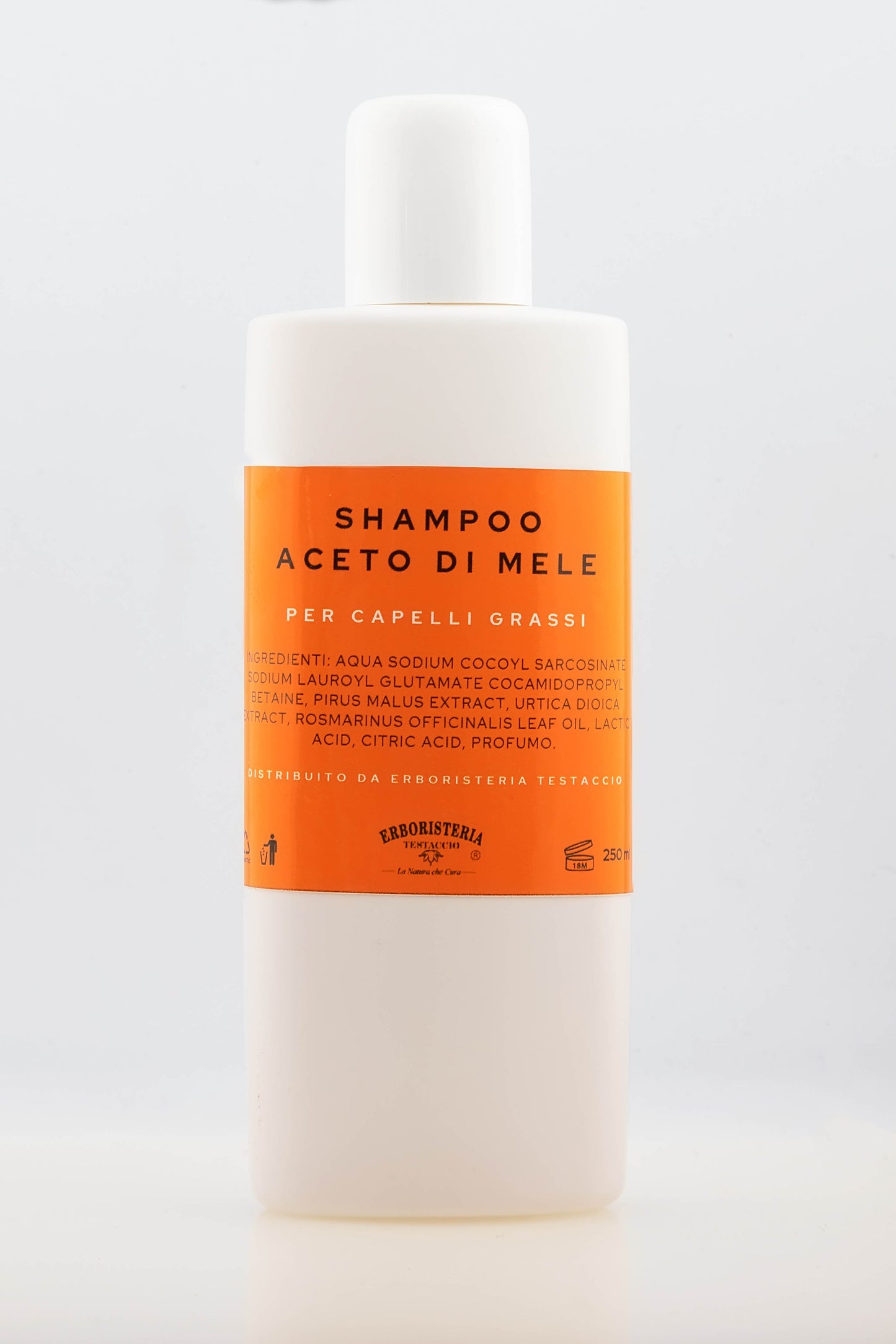 Erboristeria Testaccio Shampoo all'Aceto di Mele 200 ml - ErboristeriaTestaccio.com