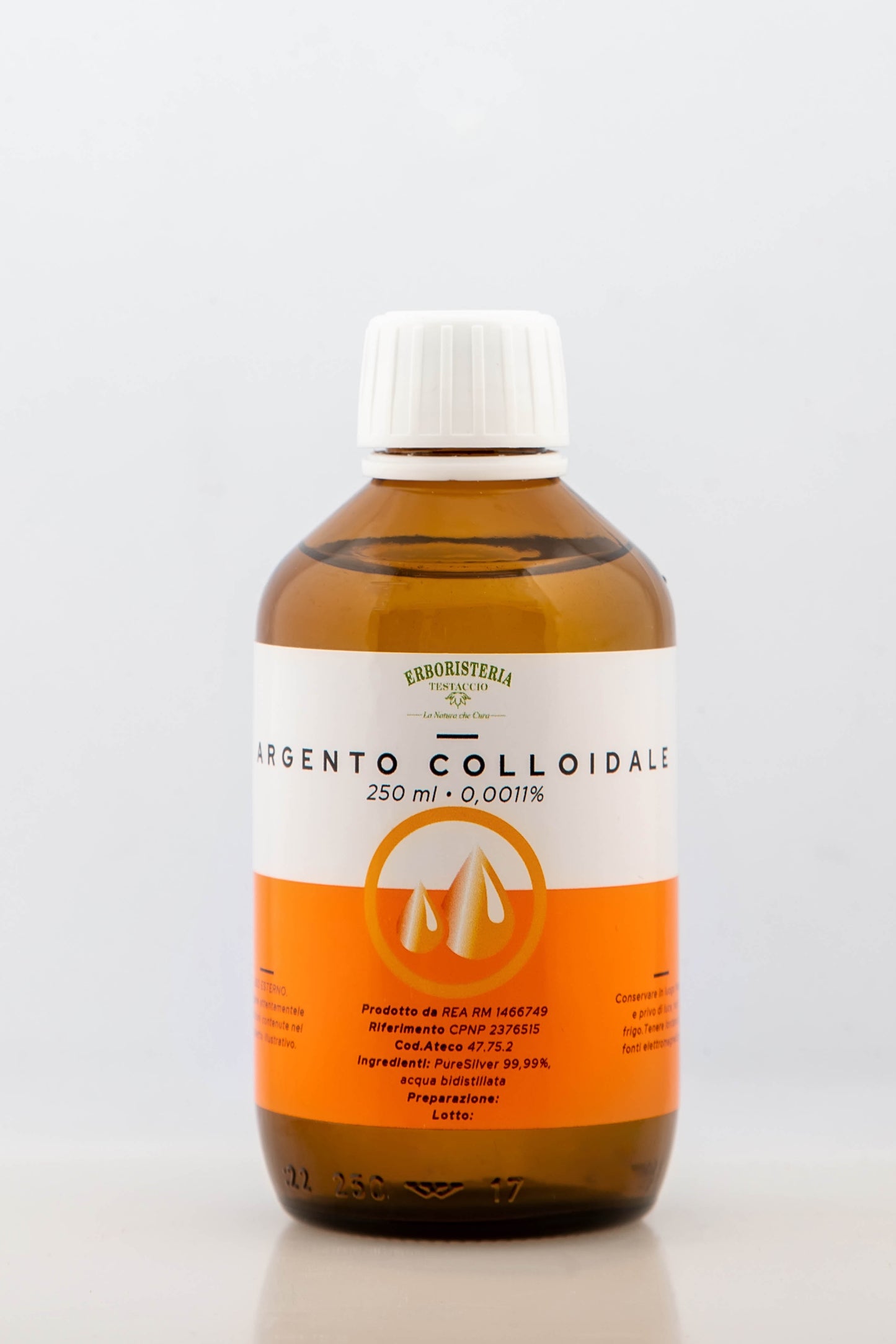 Erboristeria Testaccio Argento Colloidale 11 PPM 250 ml - ErboristeriaTestaccio.com