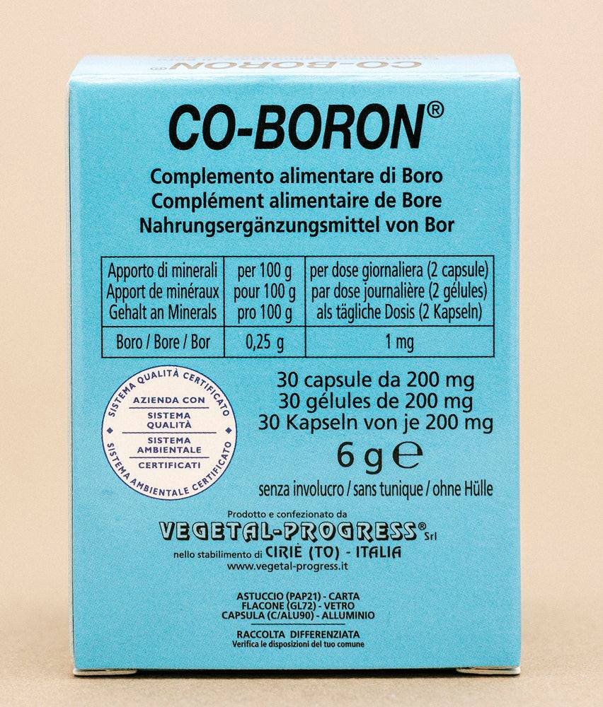 Vegetal Progress Co-Boron® 30 Capsule - ErboristeriaTestaccio.com