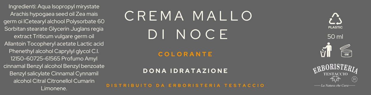 Erboristeria Testaccio Crema Mallo di Noce 50 ml - ErboristeriaTestaccio.com