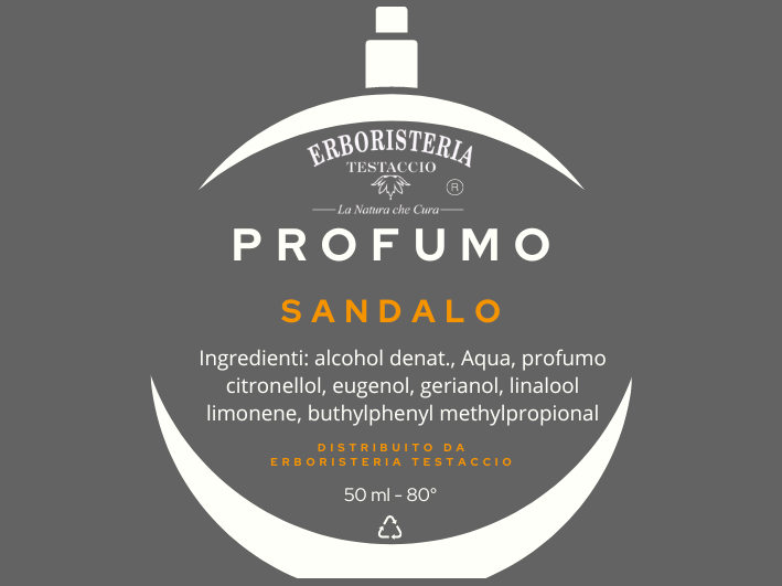 Erboristeria Testaccio Profumo Sandalo 50 ml - ErboristeriaTestaccio.com