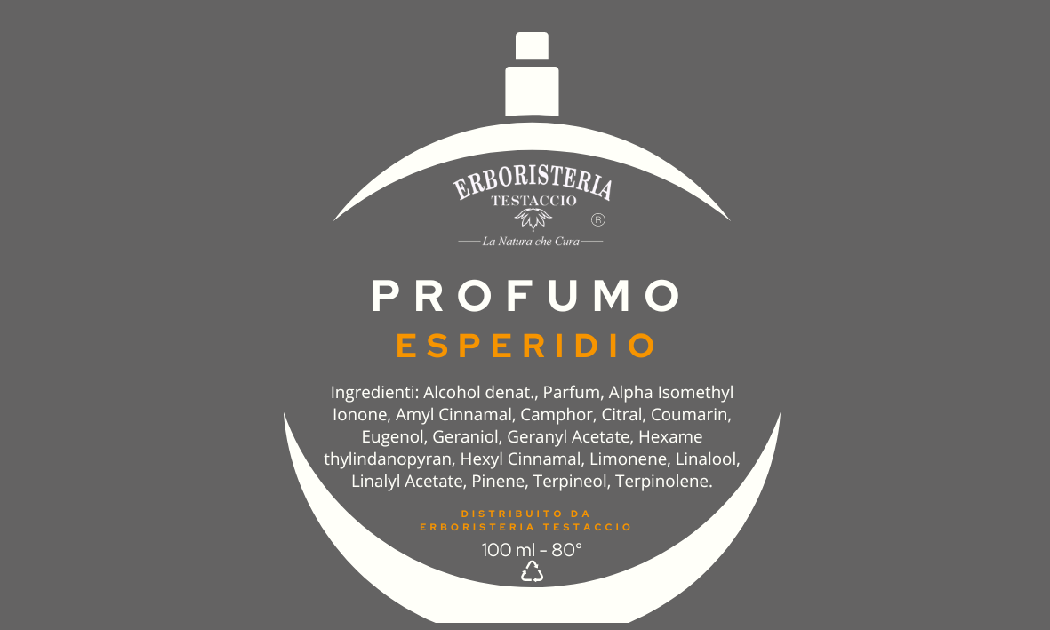 Erboristeria Testaccio Profumo Esperidio 100 ml - ErboristeriaTestaccio.com