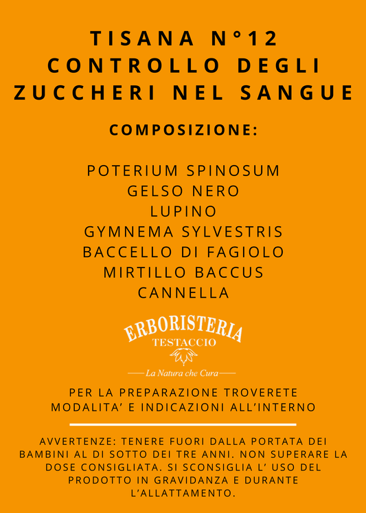 Tisana n°12 Controllo degli Zuccheri nel Sangue 200 Gr