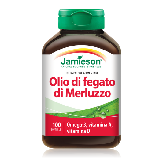 Jamieson Olio di fegato di merluzzo 100 SoftGels