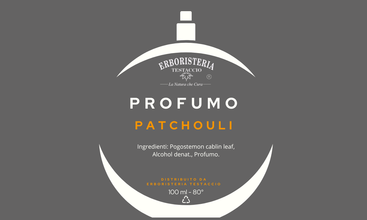 Erboristeria Testaccio Profumo Patchouli 100 ml - ErboristeriaTestaccio.com