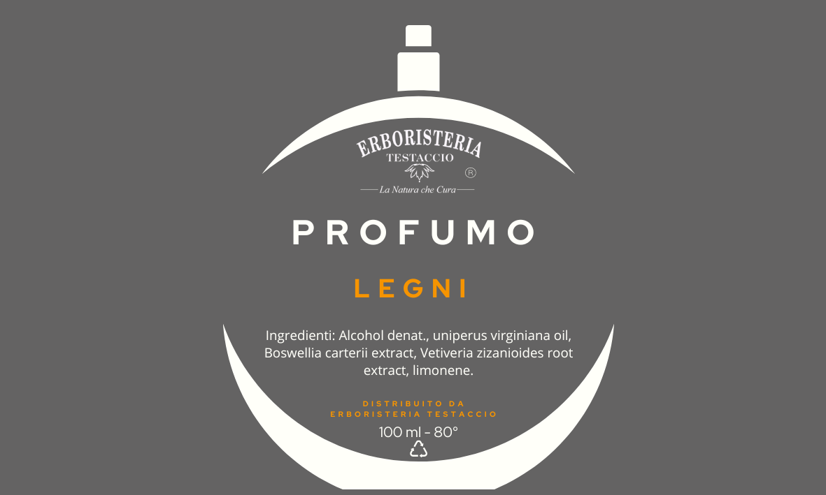 Erboristeria Testaccio Profumo Legni 100 ml - ErboristeriaTestaccio.com