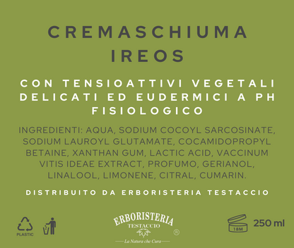 Erboristeria Testaccio Crema Schiuma Ireos 250 ml - ErboristeriaTestaccio.com