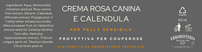 Erboristeria Testaccio Crema Rosa Canina e Calendula 50 ml - ErboristeriaTestaccio.com