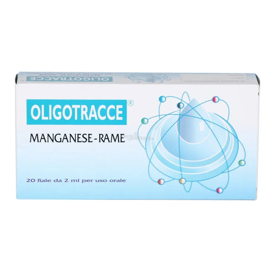 OligoTracce Manganese - Rame 20 Fiale da 2 ml - ErboristeriaTestaccio.com