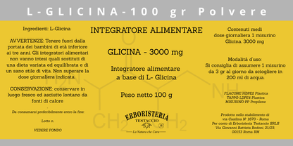 Glicina 3000 mg - 100 gr