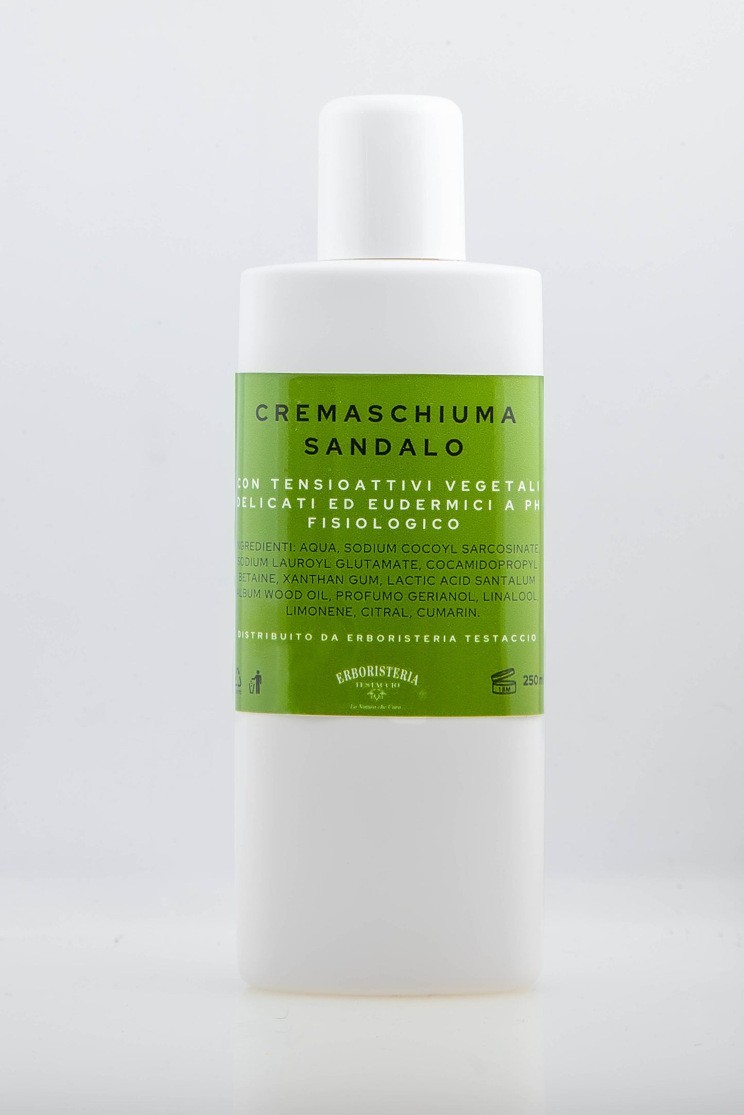 Erboristeria Testaccio Crema Schiuma al Sandalo 250 ml - ErboristeriaTestaccio.com