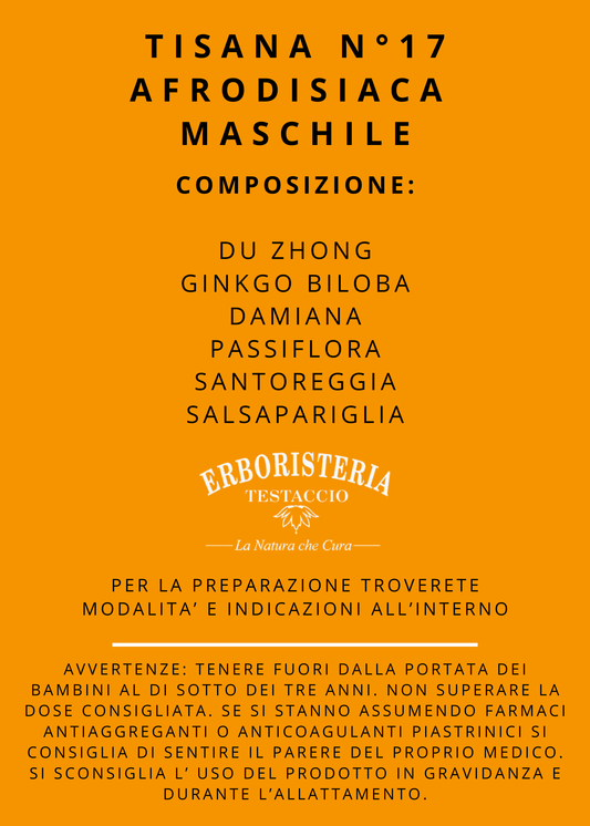 Tisana n°17 Afrodisiaca Maschile 200 Gr