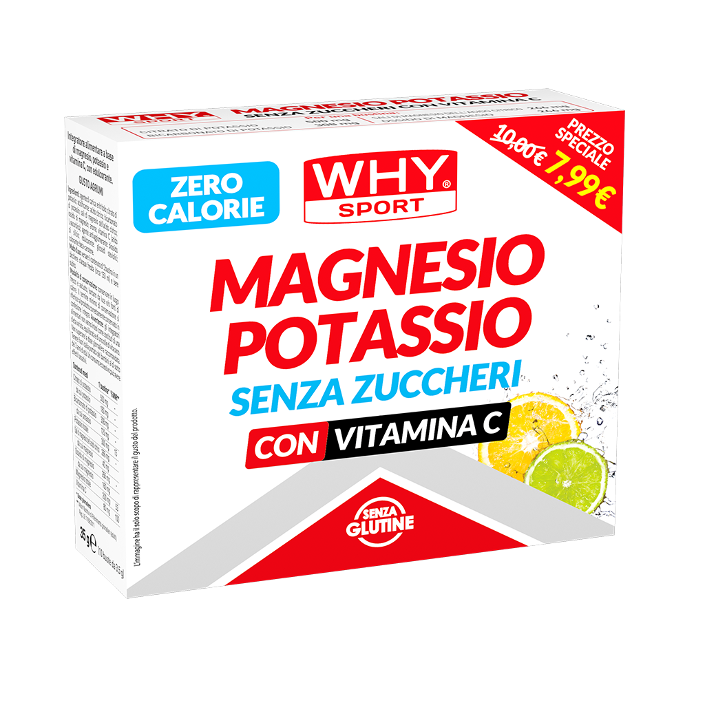 Why Sport Magnesio e Potassio Senza Zuccheri 10 bustine