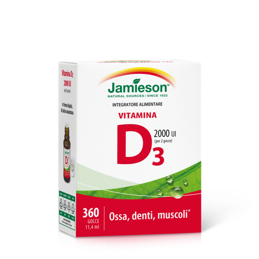Jamieson VITAMINA D3 2000 UI 360 GOCCE